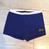 U616-藍底白邊運動型棉質平口內褲130/160cm