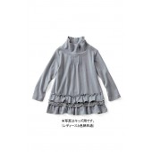 T750B-ANONE精品MILLERIRE灰色高領超柔蕾絲上衣(親子)小孩下單處130cm