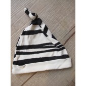 H036-NEXT混款嬰兒棉質帽(黑細白條款)0-18M