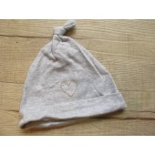 H036-NEXT混款嬰兒棉質帽(素灰刺繡愛心款)9-12M