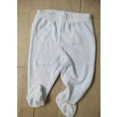 14P179-歐美混款絲絨包腳嬰兒褲(法國OBAIBI-素淺藍灰線款)12M